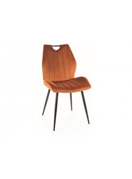 KRZESŁO ARCO VELVET CZARNY STELAŻ / CYNAMON 4215 DIOMMI-80-2611