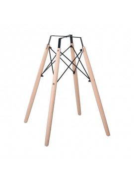 WOODWELL ART Wood Βάση Τραπεζιού Φυσικό (2,70kg) 54x54x70 / Eπιφάνειες 60-80cm Ε7085