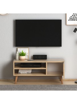 Έπιπλο τηλεόρασης Porto Megapap από μελαμίνη χρώμα oak 90x32x42εκ. 0117700