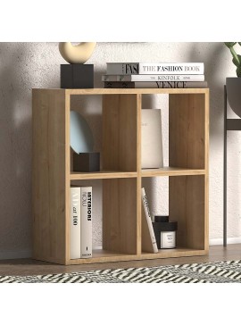 Βιβλιοθήκη Cube Megapap από μελαμίνη χρώμα pine oak 60x23x60εκ. 0187645