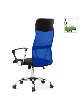 Καρέκλα γραφείου Marco Megapap με ύφασμα Mesh χρώμα μπλε - μαύρο 62x59x110/120εκ. 0223107