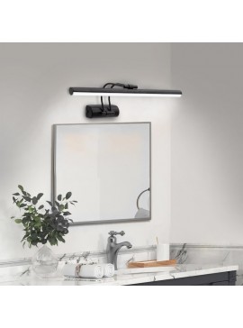 Απλίκα καθρέπτη μπάνιου LED Laura Megapap μεταλλική μαύρο 45εκ. 0227109
