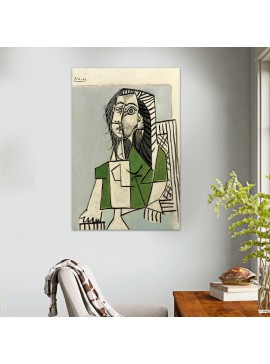Πίνακας σε καμβά "Seated Woman" Megapap ψηφιακής εκτύπωσης 60x90x3εκ. 0241221