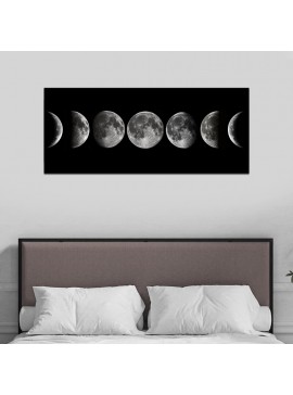 Πίνακας σε καμβά "The Moon" Megapap ψηφιακής εκτύπωσης 120x50x3εκ. 0248969