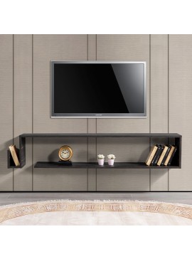 Έπιπλο τηλεόρασης επιτοίχιο Regnar Megapap χρώμα rebab 168,6x25x31,8εκ. 0249140