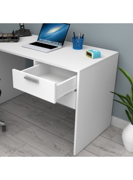 Γραφείο εργασίας Kada Megapap χρώμα λευκό 120x60x75εκ. 0253488