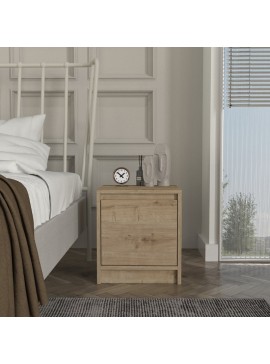 Κομοδίνο Conve Megapap χρώμα sapphire oak 40x35x45εκ. 0256456
