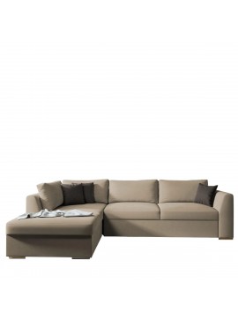 Καναπές Κρεβάτι Γωνιακός TEXAS Μπεζ 300x198x86 Arte-14190009
