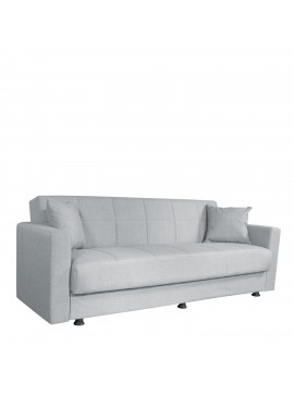 Καναπές Κρεβάτι AMETHYST Τριθέσιος Ανοιχτό Γκρι 214x78x78cm Arte-14210134