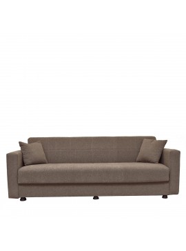 Καναπές Κρεβάτι AMETHYST Τριθέσιος Cappuccino 214x78x78cm Arte-14210136