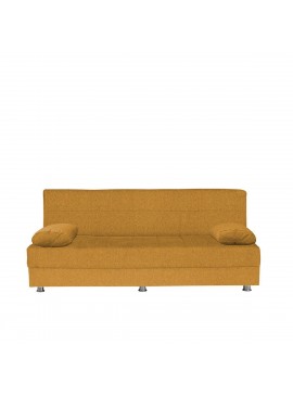 Καναπές Κρεβάτι Τριθέσιος LAURA Μουσταρδί 190x75x80cm Arte-14210243