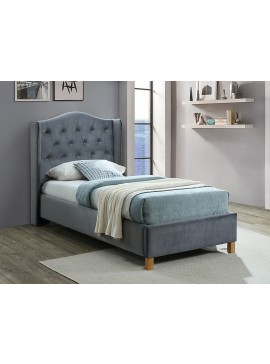 Επενδυμένο κρεβάτι Aspen 90x200 με Βελούδο σε χρώμα Γκρι DIOMMI ASPENV90SZD DIOMMI80-1520