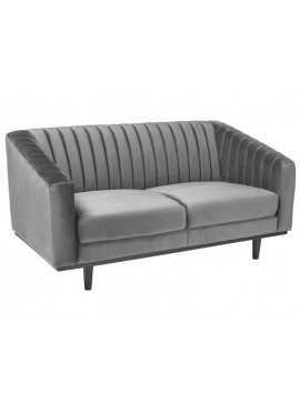 ΚΑΝΑΠΕ ASPREY 2 VELVET GRAY BLUVEL 14 / WENGE DIOMMI ASPREY2VSZ14 DIOMMI-80-1529