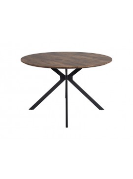 STÓŁ ASTER ORZECH VINTAGE/CZARNY MAT STELAŻ FI120 DIOMMI-80-3496
