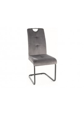 KRZESŁO AXO VELVET CZARNY STELAŻ/SZARY BLUVEL 14 DIOMMI-80-2603