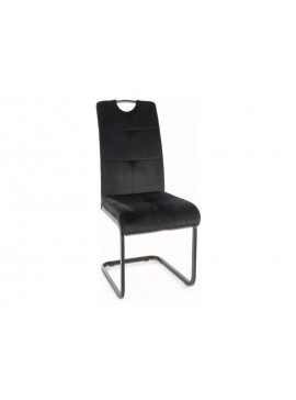 KRZESŁO AXO VELVET CZARNY STELAŻ/CZARNY BLUVEL 19 DIOMMI-80-2657