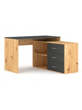 BIURKO B-013 DĄB ARTISAN / ANTRACYT DIOMMI-80-3527