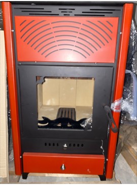 Mytherm Σόμπα ξύλου αερόθερμη 14+2 kw, Μπορντό, Megal Air, Mytherm THERM-112204