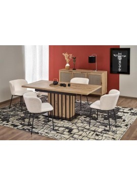 LAMELLO extension table, artisan oak / black DIOMMI-60-29095