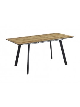 STÓŁ BARI DĄB ARTISAN/CZARNY MAT 120(160)X80 DIOMMI-80-3516
