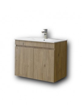 Πάγκος OMEGA BEIGE OAK 75 3BOM075BON 72x44x60, Νιπτήρας 75x45  3BOM075BON