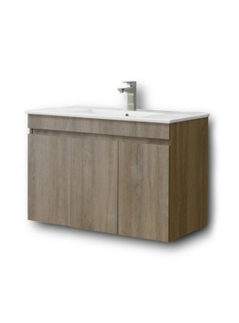 Πάγκος OMEGA GREY OAK 85 3BOM085GO0 82x44x60, Νιπτήρας 85x45  3BOM085GO0