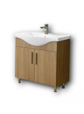 Πάγκος SIENA SONOMA 90 3BSI090SN0 87x34x83cm, Νιπτήρα 90x46cm  3BSI090SN0