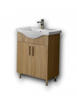 Πάγκος SIENA SONOMA 65 3BSI065SN0 61x34x83cm, Νιπτήρας 65x46cm  3BSI065SN0