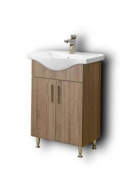 Πάγκος SIENA SONOMA DARK 55 3BSI055SD0 51x34x83cm, Νιπτήρας 55x46cm  3BSI055SD0