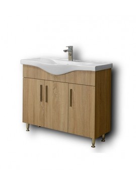 Πάγκος SIENA SONOMA 100 3BSI100SN0 96x34x83cm, Νιπτήρας 100x46cm  3BSI100SN0