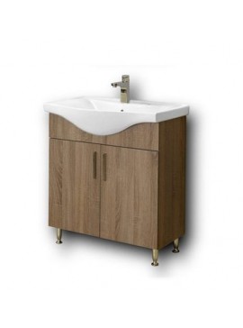 Πάγκος SIENA SONOMA DARK 75 3BSI075SD0 72x34x83cm, Νιπτήρας 75x46cm  3BSI075SD0