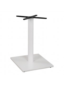 ΒΑΣΗ ΜΕΤΑΛΛΙΚΗ ΛΕΥΚΗ ΜΑΤ 46Χ46Χ72εκ. ΜΕ ΣΤΑΥΡΟ 46Χ46 ΚΑΙ ΡΕΓΟΥΛΑΤΟΡΟΥΣ HM438.02