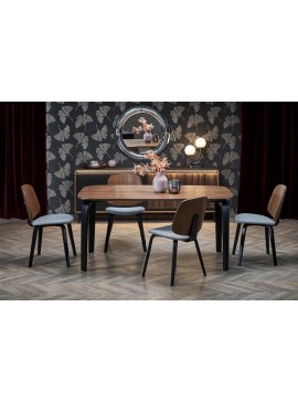 PEDRO table walnut / black DIOMMI-60-29339