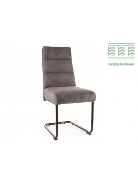 KRZESŁO BERRY BREGO CZARNY STELAŻ / C. SZARY 18 DIOMMI-80-3198