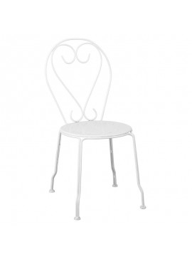 WOODWELL BISTRO Καρέκλα Μέταλλο Βαφή Άσπρο 41x48x90cm Ε5182,1