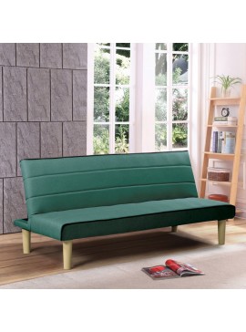 WOODWELL BIZ Καναπές - Κρεβάτι Σαλονιού Καθιστικού - Ύφασμα Πράσινο 167x75x70cm /Κρεβάτι 167x87x32 Ε9438,3