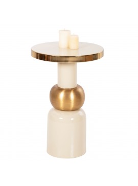 Intrahome ΒΟΗΘΗΤΙΚΟ ΤΡΑΠΕΖΑΚΙ CASABLANCAMKUCASABLANCALCASABLANCA_LUMPURUR .03 ΜΕΤΑΛΛΟ ΣΕ ΕΚΡΟΥ-ΧΡΥΣΟ Φ40,5x62Υ εκ. intraho-1647129