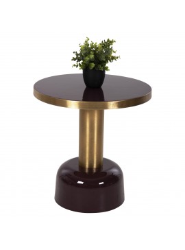 Intrahome ΒΟΗΘΗΤΙΚΟ ΤΡΑΠΕΖΑΚΙ EKIMBERLEY .06 ΜΕΤΑΛΛΟ ΣΕ ΚΕΡΑΣΙ-ΧΡΥΣΟ Φ50,5x52,5Υ εκ. intraho-1647139