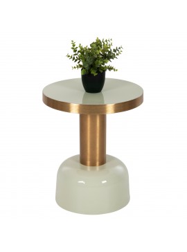 Intrahome ΒΟΗΘΗΤΙΚΟ ΤΡΑΠΕΖΑΚΙ EKIMBERLEY .07 ΜΕΤΑΛΛΟ ΣΕ ΑΝΟΙΧΤΟ ΠΡΑΣΙΝΟ-ΧΡΥΣΟ Φ40,5x48Υ εκ. intraho-1647130