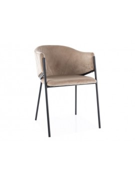 KRZESŁO BONO VELVET CZARNY STELAZ/BEŻ BLUVEL 28 DIOMMI-80-3521