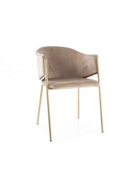 KRZESŁO BONO VELVET ZŁOTY STELAZ/BEŻ BLUVEL 28 DIOMMI-80-3538