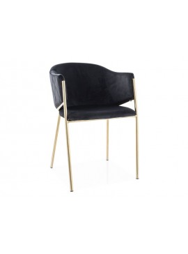 KRZESŁO BONO VELVET ZŁOTY STELAZ/CZARNY BLUVEL 19 DIOMMI-80-3532