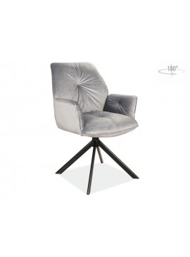 CHAIR BOOGIE II VELVET BLACK FRAME / ΓΚΡΙ ΜΠΛΟΥΒΕΛ 14 DIOMMI BOOGIEIIVCSZ DIOMMI-80-1674