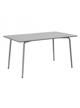 WOODWELL BRIO Flat Τραπέζι-Pro Κήπου - Βεράντας, Μέταλλο Βαφή Cool Grey 4C  140x80x73cm Ε548,1