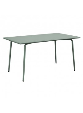 WOODWELL BRIO Flat Τραπέζι-Pro Κήπου - Βεράντας, Μέταλλο Βαφή Sandy Green 5635C  140x80x73cm Ε548,3