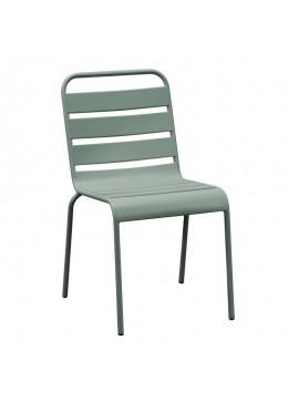 WOODWELL BRIO Καρέκλα Στοιβαζόμενη Μέταλλο Βαφή Sandy Green 5635C 48x59x79cm 48x59x79cm Ε543,3