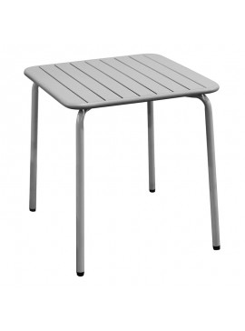 WOODWELL BRIO Slat Τραπέζι-Pro Κήπου - Βεράντας, Μέταλλο Βαφή Cool Grey 4C  160x90x73cm Ε546,1