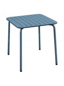 WOODWELL BRIO Slat Τραπέζι-Pro Κήπου - Βεράντας, Μέταλλο Βαφή Sandy Blue 5415C  160x90x73cm Ε546,2