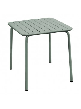 WOODWELL BRIO Slat Τραπέζι-Pro Κήπου - Βεράντας, Μέταλλο Βαφή Sandy Green 5635C  160x90x73cm Ε546,3