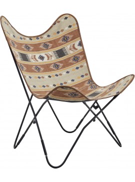 Lh-homefurniture Πολυθρόνα σαλονιού Butterfly 80x90x76cm A_BTTR_40